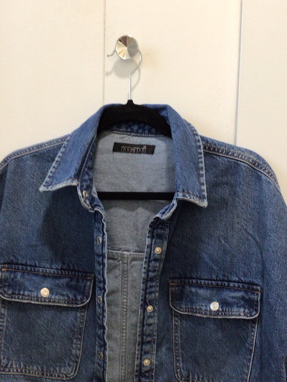Mavi Blue Denim Shirt Jacket - Picture 2 of 8